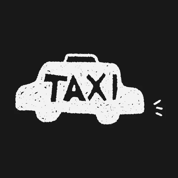 Doodle taxi — Stock Vector