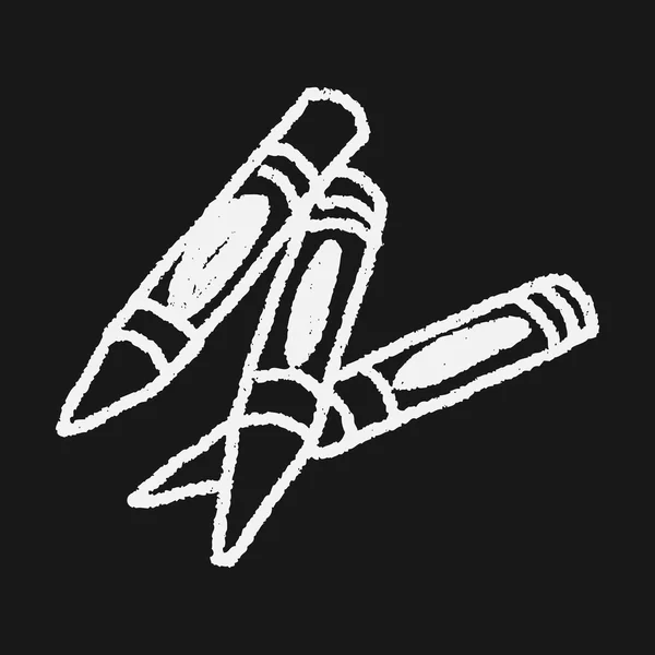 Crayon Doodle — Vetor de Stock