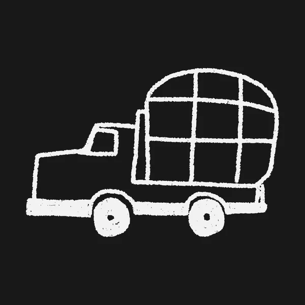 Doodle φορτηγό — Διανυσματικό Αρχείο