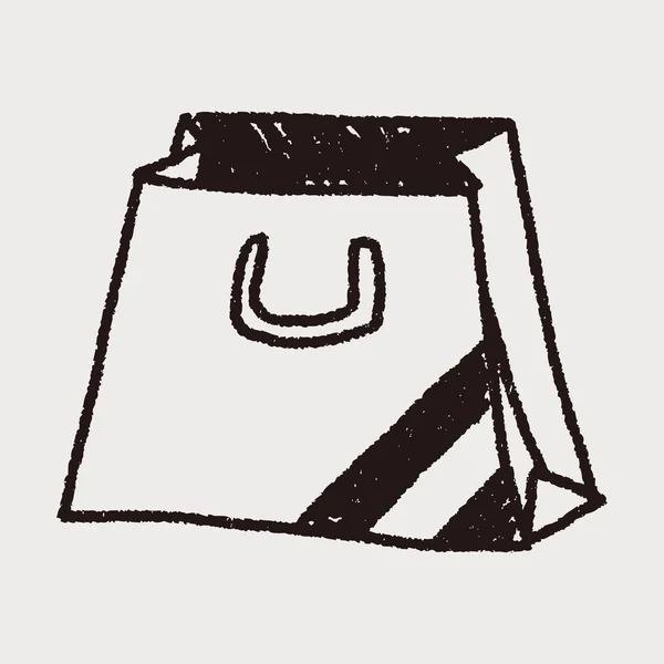 Borsa Doodle — Vettoriale Stock