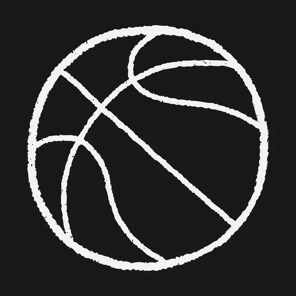Doodle-Basketball — Stockvektor