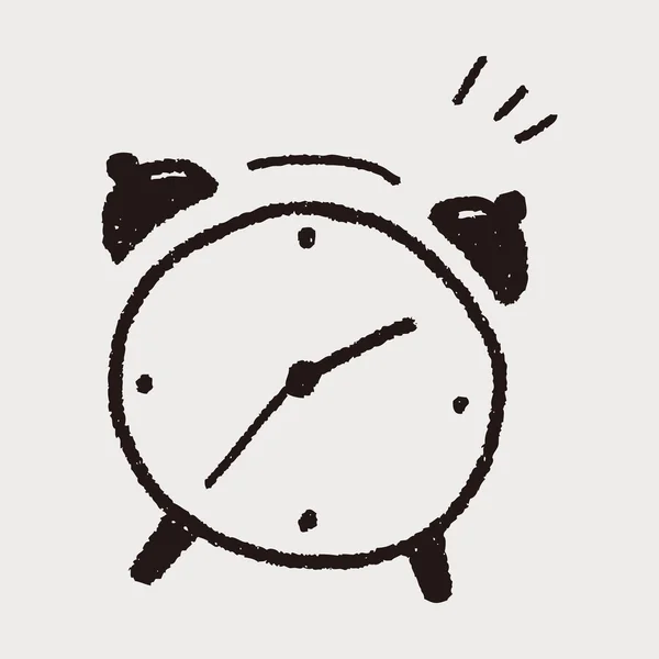 Reloj despertador Doodle — Archivo Imágenes Vectoriales