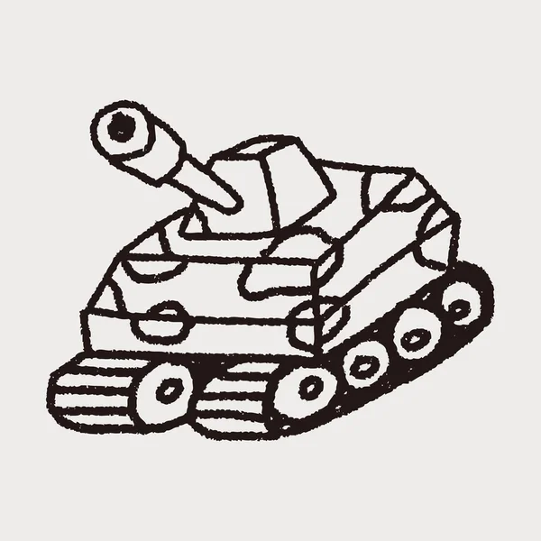 Doodle Tank — Stock Vector