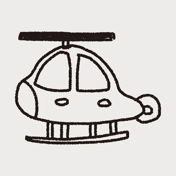 Doodle helikopterek — Stock Vector