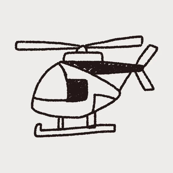 Doodle helikoptrar — Stock vektor