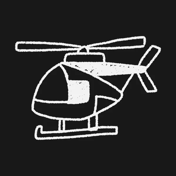 Doodle helikoptrar — Stock vektor