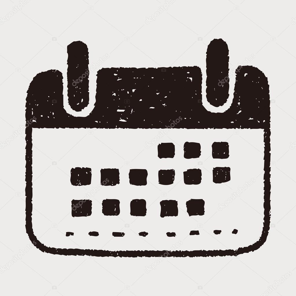 Doodle Calendar Stock Vector by ©hchjjl 67048593