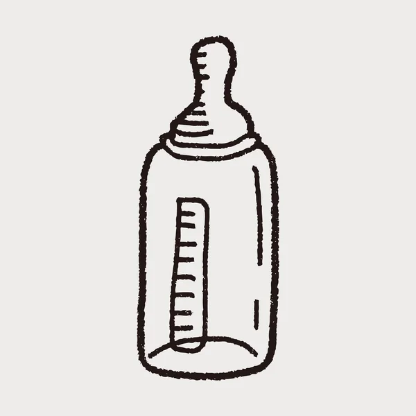 Bottiglia di alimentazione Doodle — Vettoriale Stock