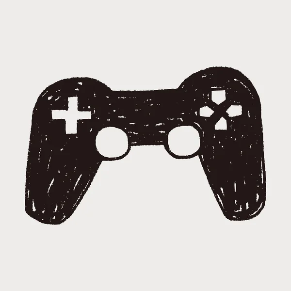 Joystick Doodle — Vetor de Stock