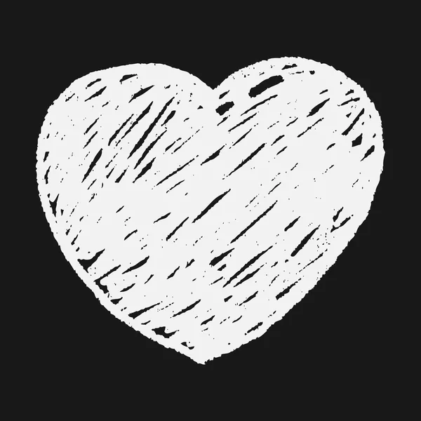 Doodle corazón — Vector de stock