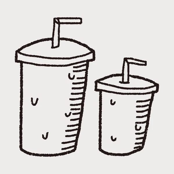 Doodle Beverages — Stock Vector