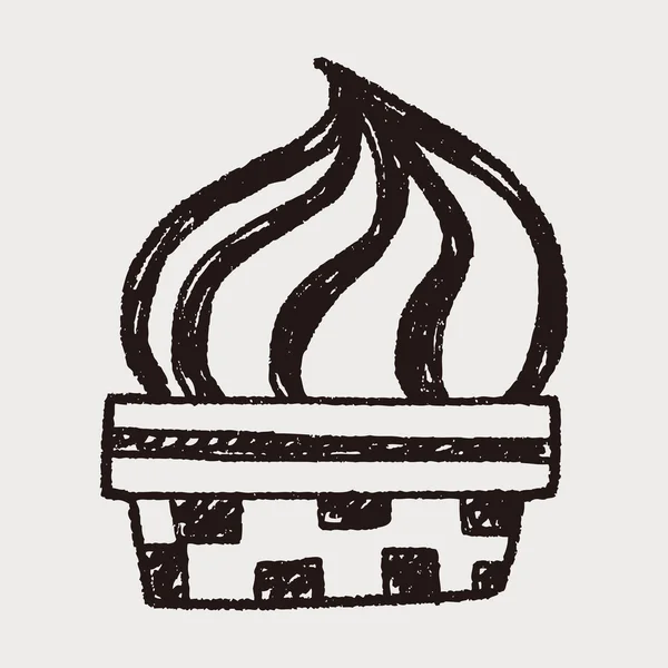 Doodle helado. — Archivo Imágenes Vectoriales