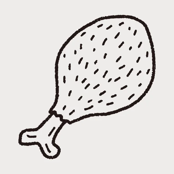 Doodle курячі — стоковий вектор