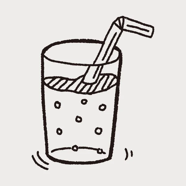 Minuman Doodle - Stok Vektor