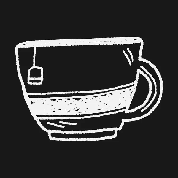 Doodle чай — стоковий вектор