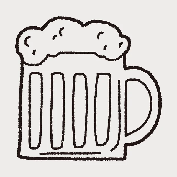 Cerveza Doodle — Archivo Imágenes Vectoriales