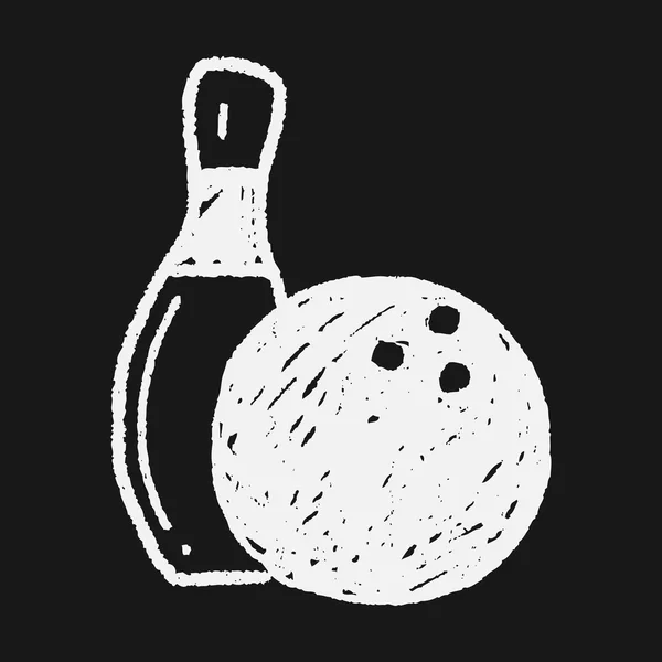 Doodle боулінг — стоковий вектор