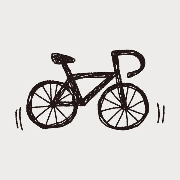 Doodle Bisiklet — Stok Vektör