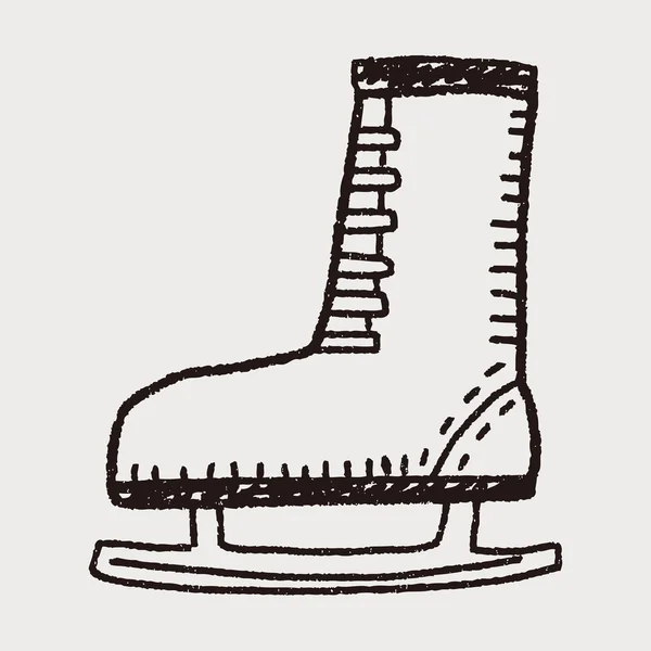 Doodle schaatsen — Stockvector