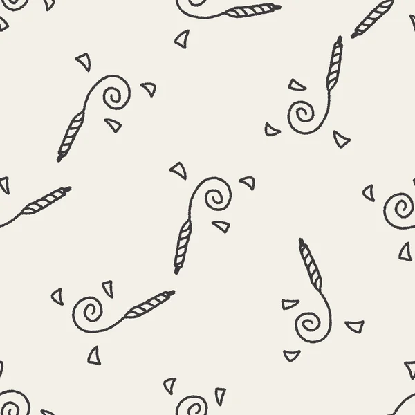 Doodle Célébrez fond de motif sans couture — Image vectorielle