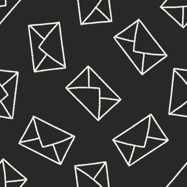 Doodle posta Dikişsiz desen arka plan