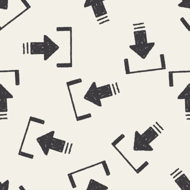 Doodle Download Dikişsiz desen arka plan