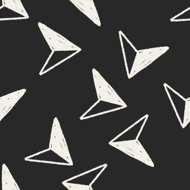 Doodle ok Dikişsiz desen arka plan