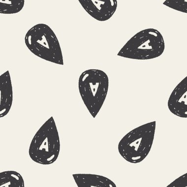 Doodle kan Dikişsiz desen arka plan