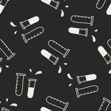 Doodle kimya Dikişsiz desen arka plan