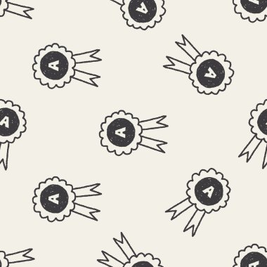 Doodle Ödülü Dikişsiz desen arka plan