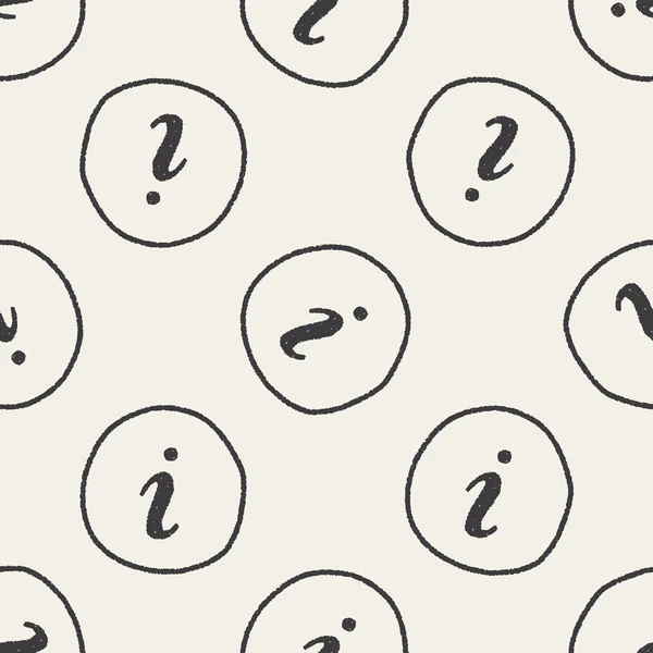 Doodle botton fond de motif sans couture — Image vectorielle