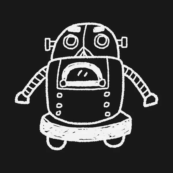 Doodle robot — Stock Vector