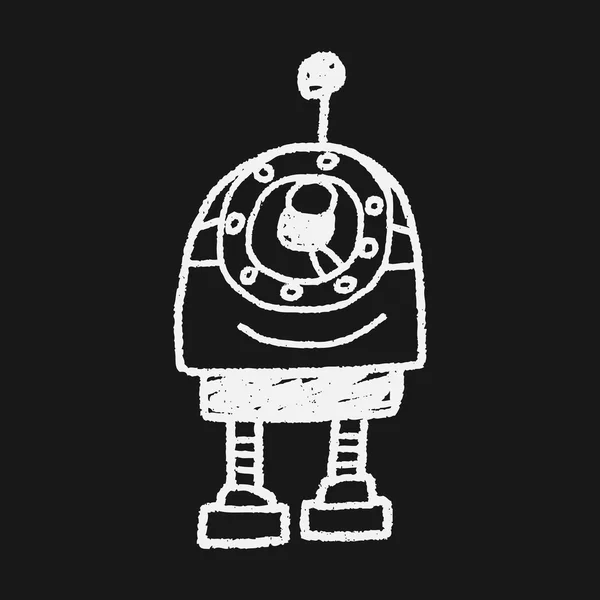 Doodle robot — Stock vektor