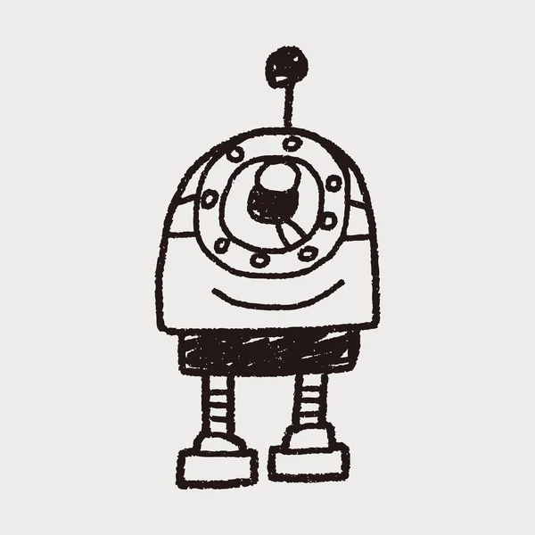 Robô Doodle —  Vetores de Stock