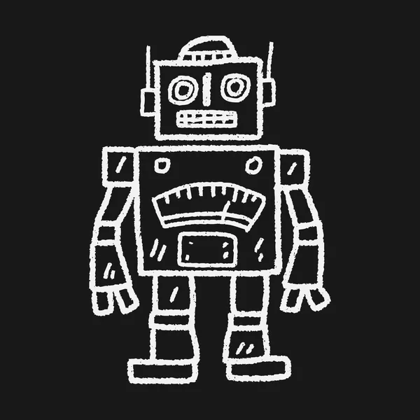 Doodle robot — Stok Vektör