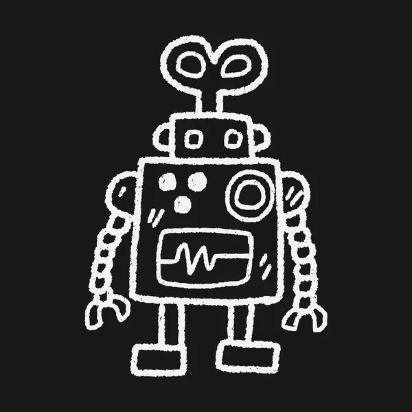 Doodle robot — Stockvector