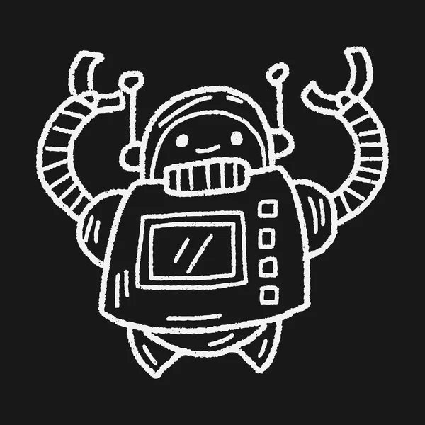 Doodle robota — Wektor stockowy