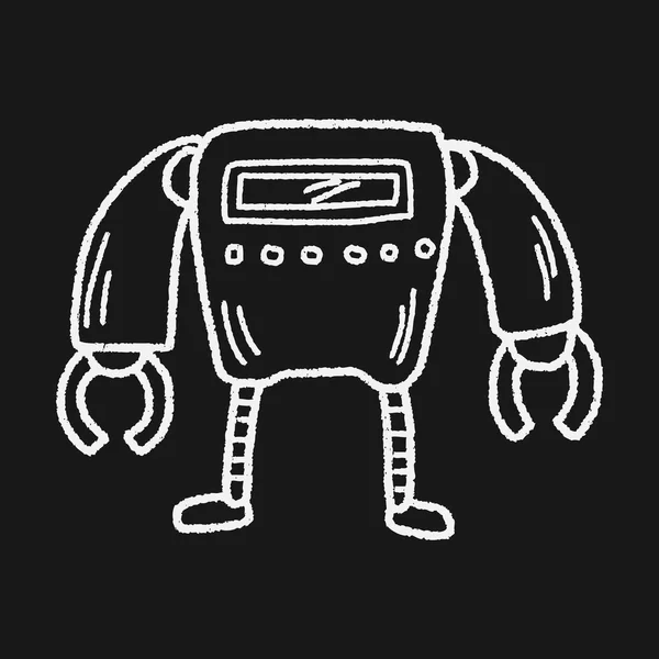 落書きロボット — ストックベクタ