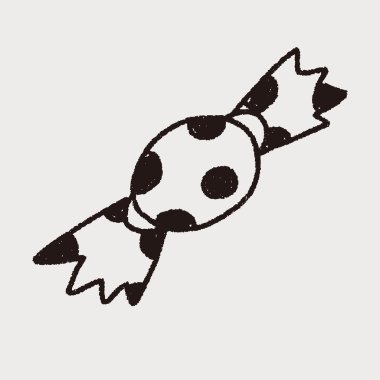 Şeker Dikişsiz desen arka plan doodle