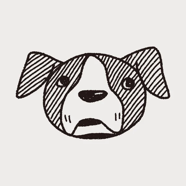 犬を落書き — ストックベクタ