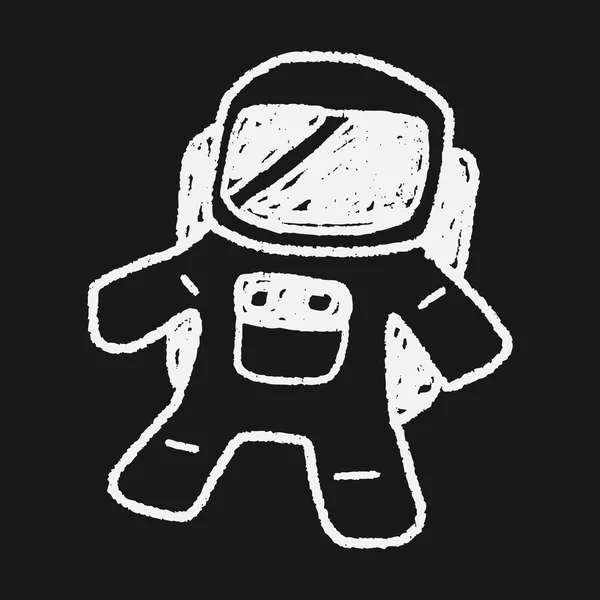 Doodle-Astronaut — Stockvektor