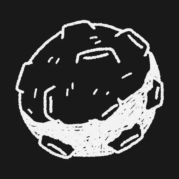 Doodle-Meteor — Stockvektor