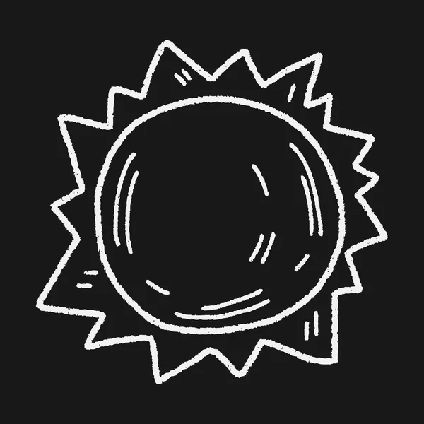 Doodle sol — Vector de stock