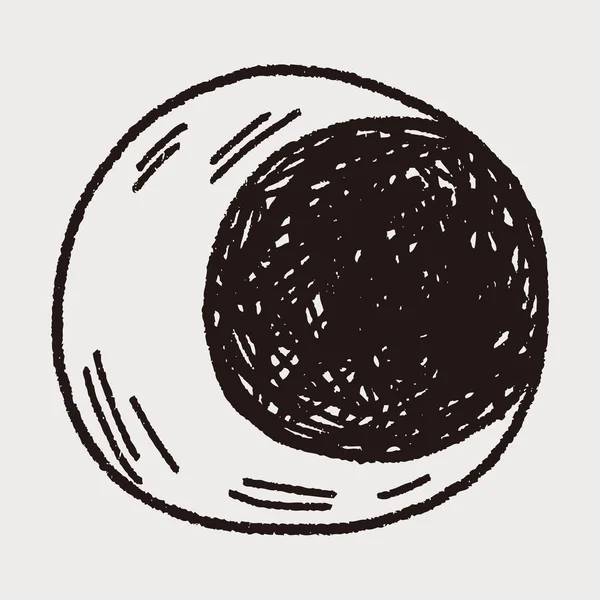 Doodle місяць — стоковий вектор