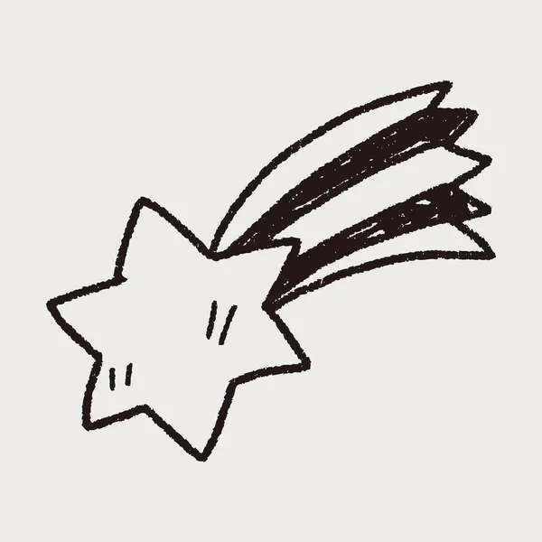 Doodle метеор — стоковий вектор