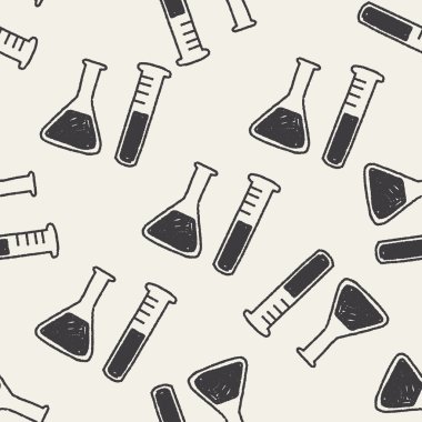 Doodle tüp Dikişsiz desen arka plan