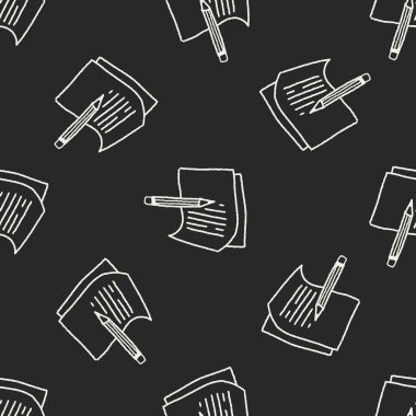 Doodle kağıt Dikişsiz desen arka plan