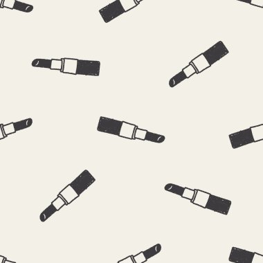 Doodle ruj Dikişsiz desen arka plan