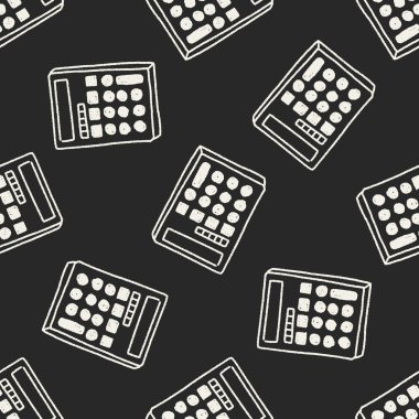 Doodle Dikişsiz desen arka plan