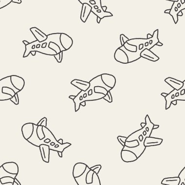 Doodle Dikişsiz desen arka plan